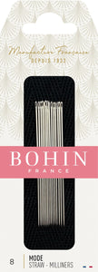 Bohin ~Milliners-Straw Size 8 - 15/pkt