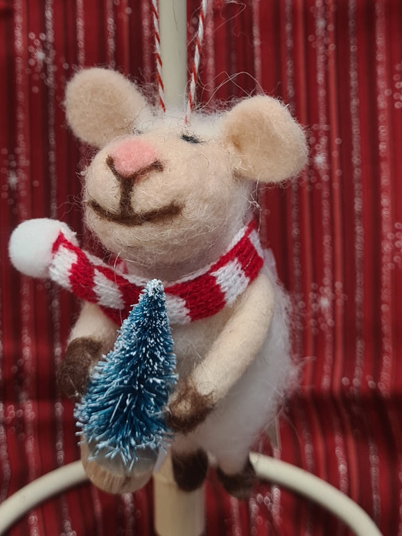 Zeke the sheep ~hanging ornament