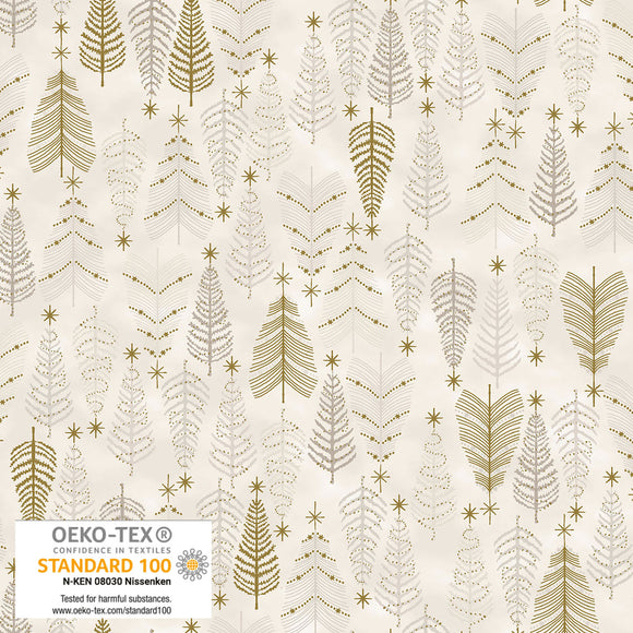 We Love Christmas~ Trees~ White/Gold