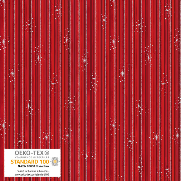 We Love Christmas~ Stripes~ Red/Silver