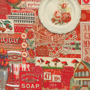 Curated in Colour~  Collage Red