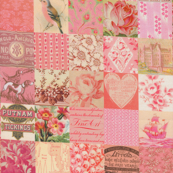 Curated in Colour~  Patchwork Pink