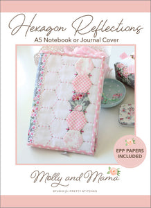 "Hexagon Reflections" ~ Notebook Cover Pattern~ Molly & Mamma