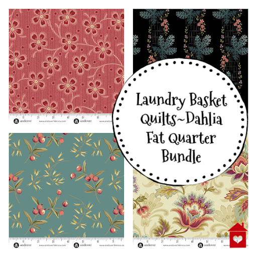 Laundry Basket Quilts~Dahlia~ Bundle of 14 Fat Quarters