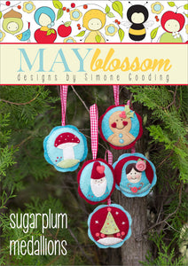 May Blossom "Sugar Plum Medallions" pattern by Simone Gooding