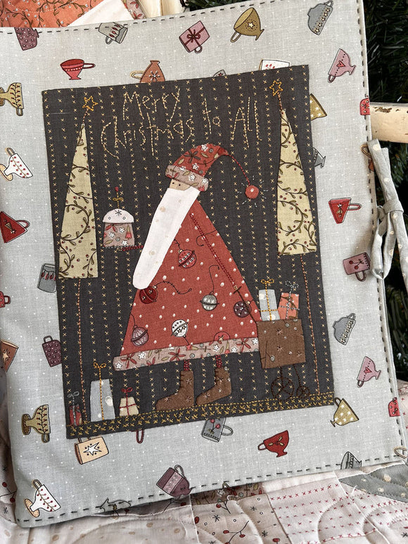 Hatched & Patched~Christmas Gatherings Folder Cover ~ Pattern