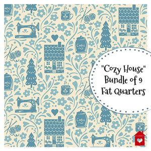 Cozy House~ bundle of 9 fat quarters