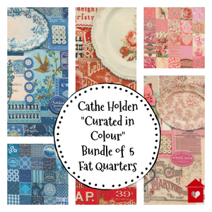 "Curated in Colour" Cathe Holden  Bundle of 5 fat quarters