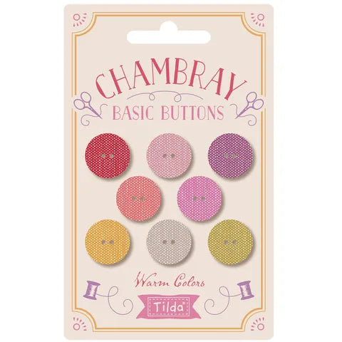 Tilda Chambray Basic Buttons~Warm~16 mm