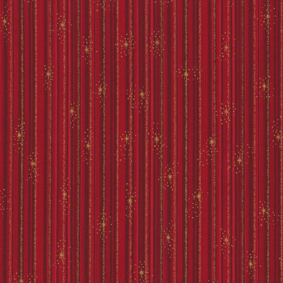 We Love Christmas~ Stripes~ Red/Gold