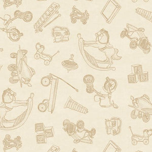 Toyland- Toile Toss ~Dark Cream