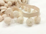 Bobble Fringe ~ Cream ~ 18 mm